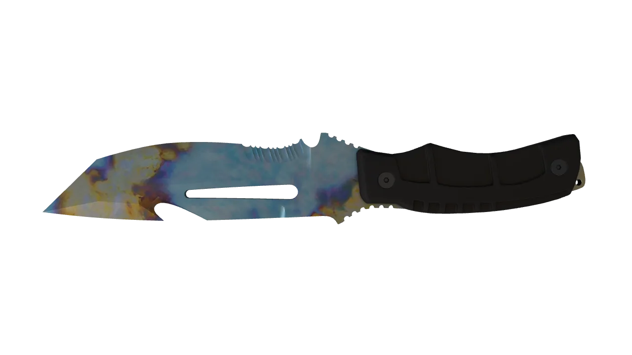 Survival Knife | Case Hardened seed #915, back
