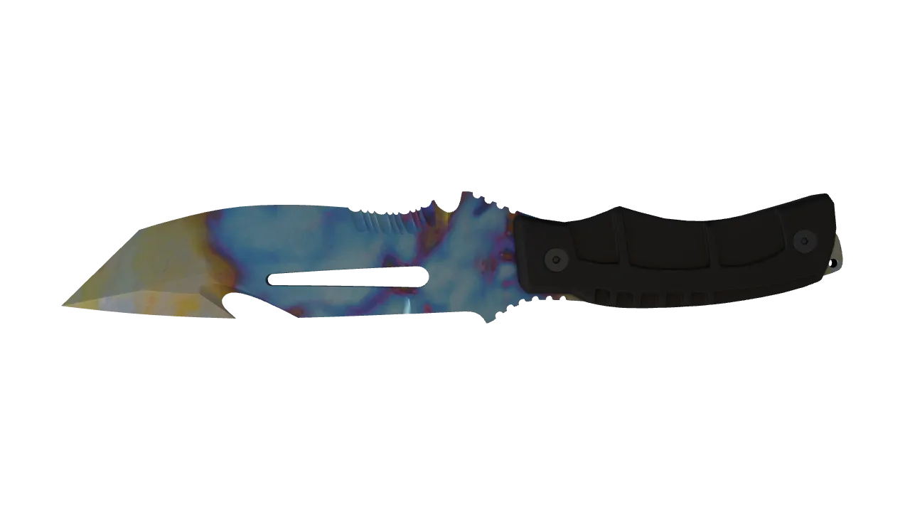 Survival Knife | Case Hardened seed #941, back
