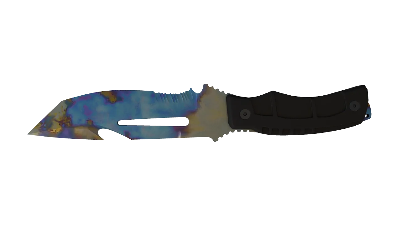 Survival Knife | Case Hardened seed #954, back