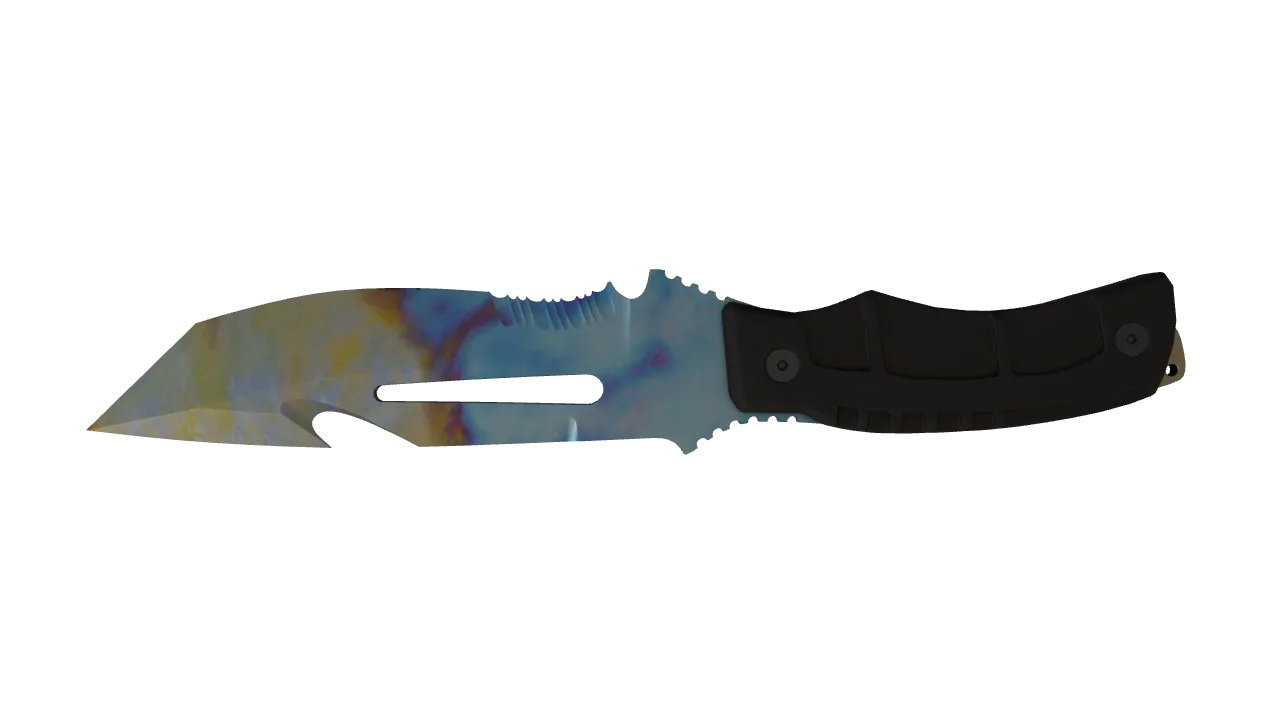 Survival Knife | Case Hardened seed #959, back