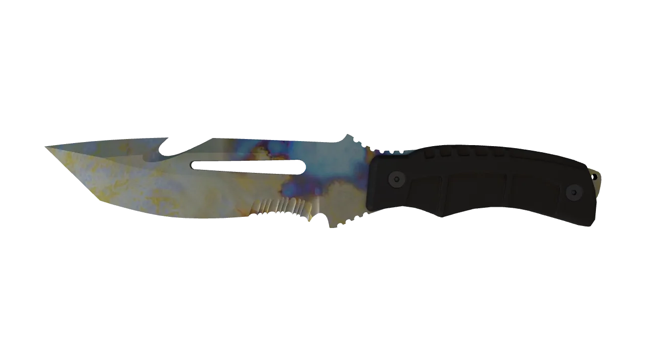 Survival Knife | Case Hardened seed #959, front