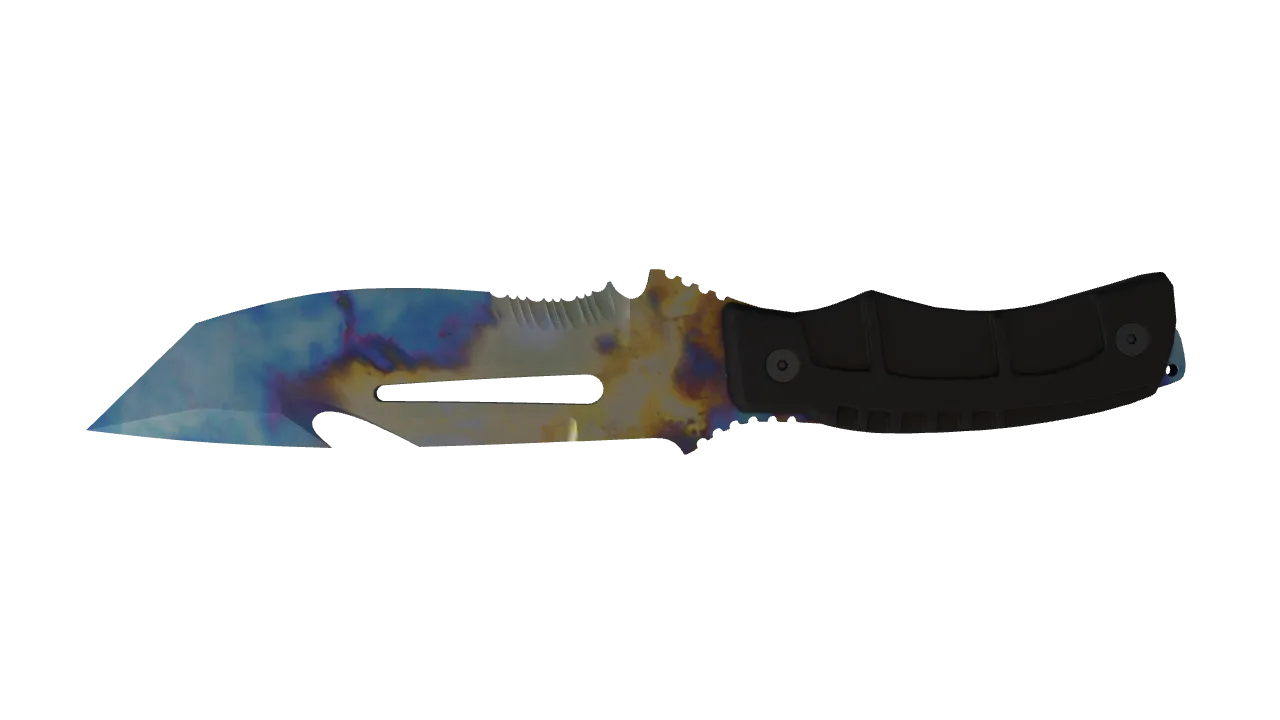 Survival Knife | Case Hardened seed #969, back