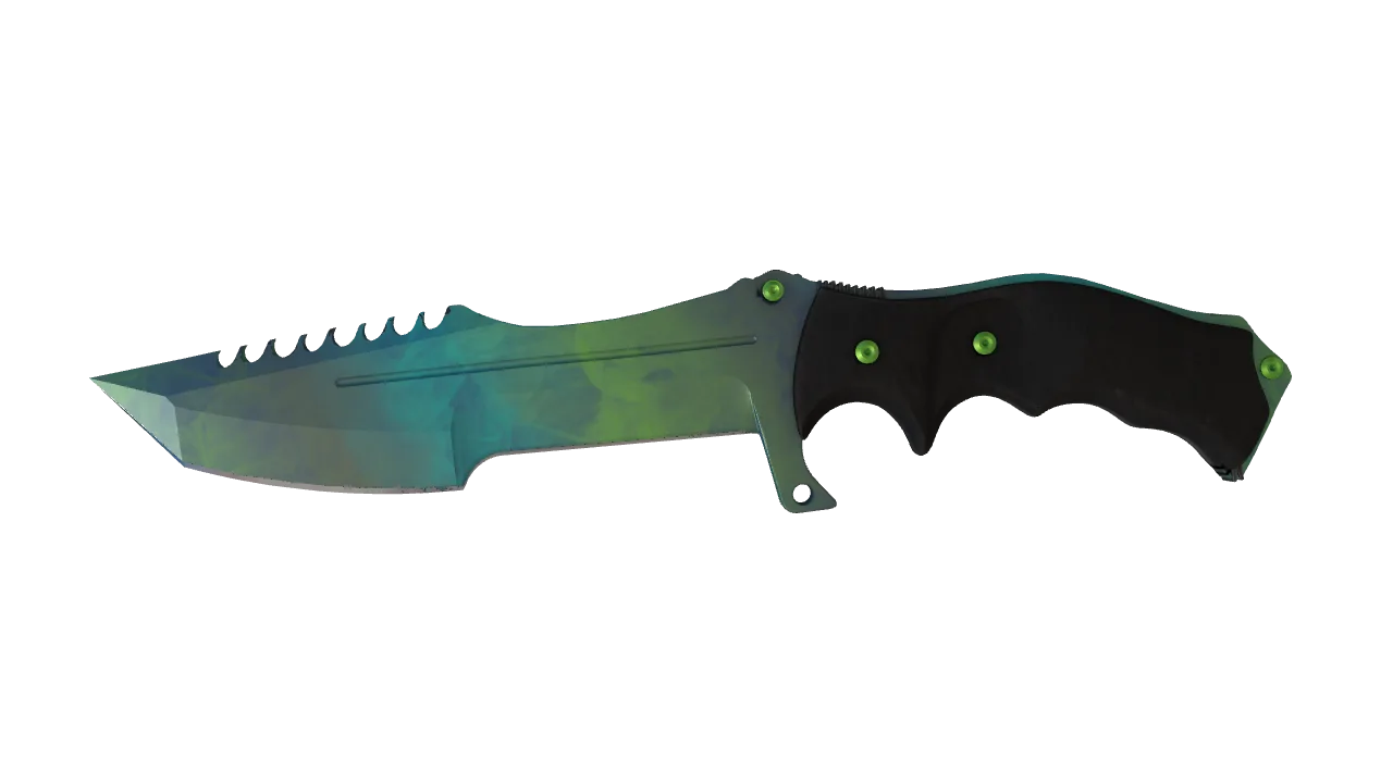 ★ Huntsman Knife | Gamma Doppler (Phase 4) (Factory New) — Dust II light, front