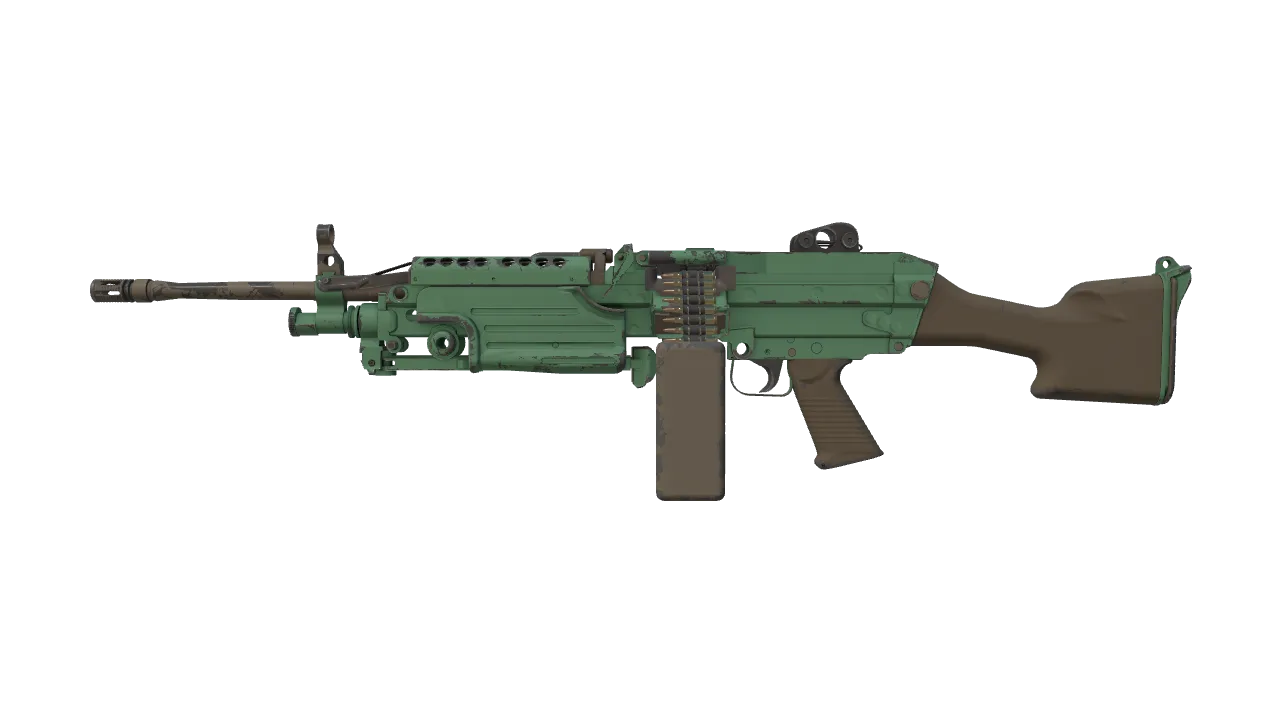 Souvenir M249 | Jungle (Field-Tested) — Dust II light, front
