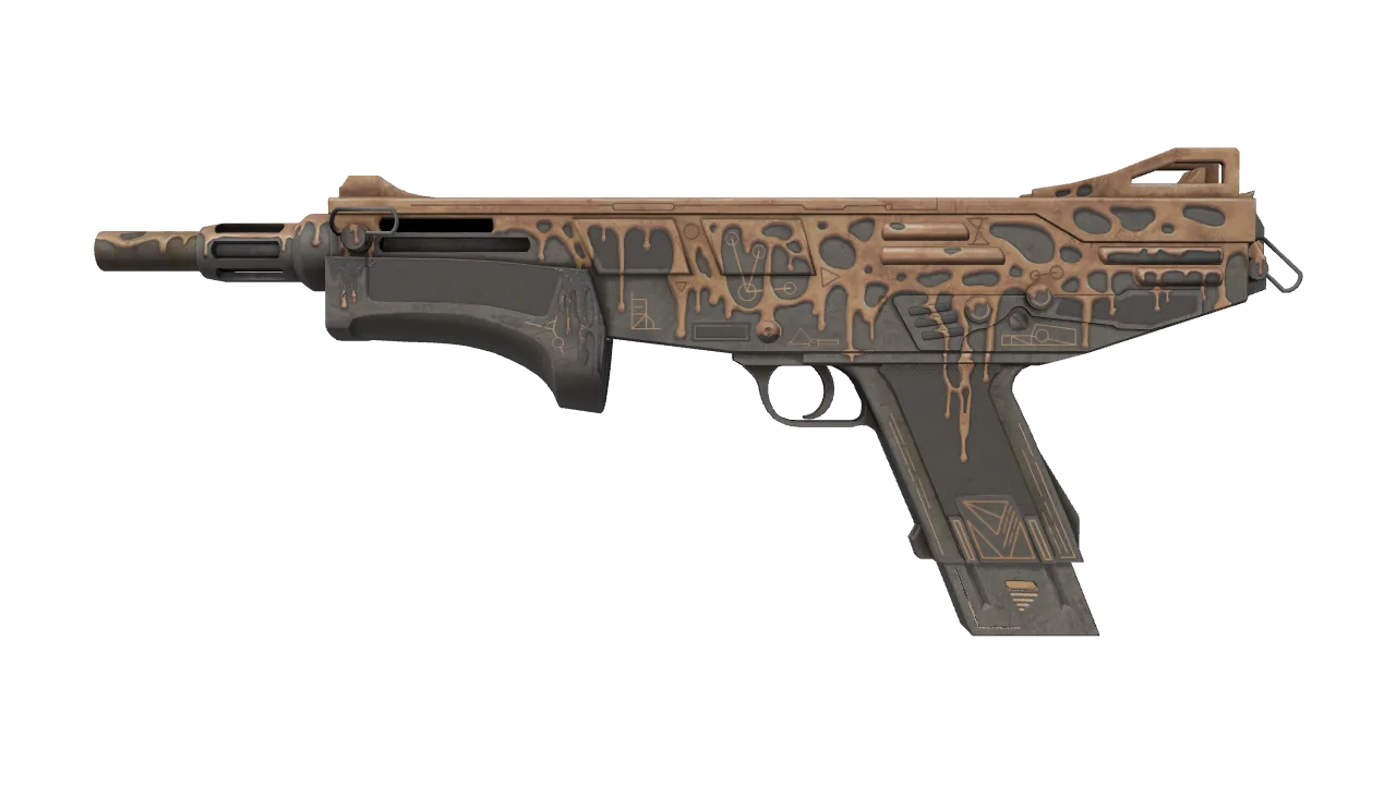 MAG-7 | Copper Coated (Well-Worn) — Dust II light, front