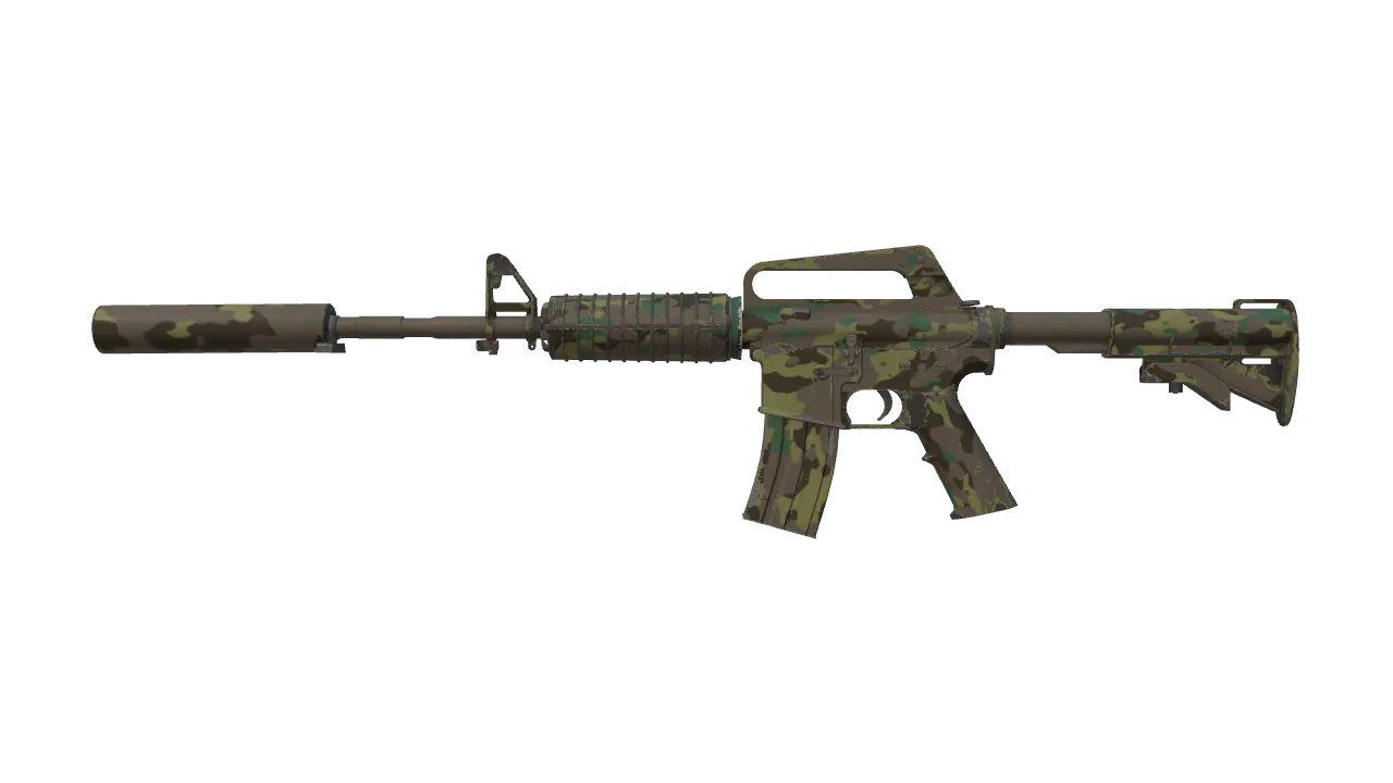 M4A1-S | Boreal Forest (Field-Tested) — Dust II light, front