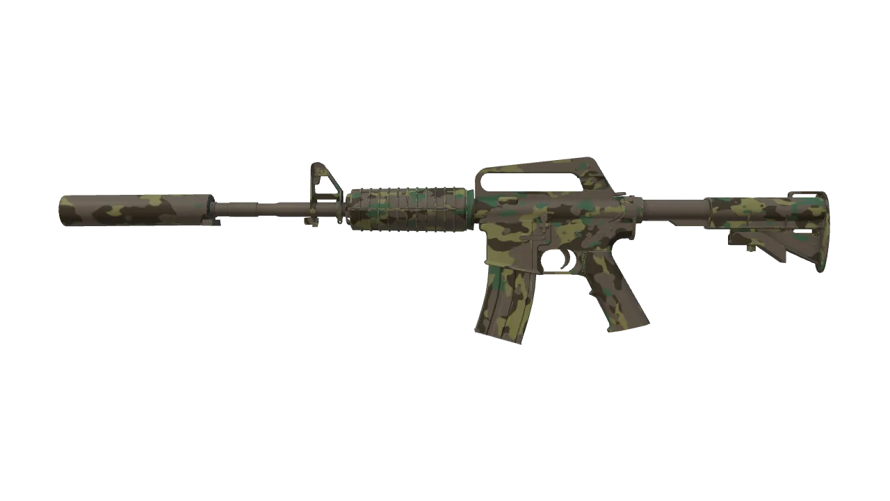 M4A1-S | Boreal Forest (Minimal Wear) — Dust II light, front