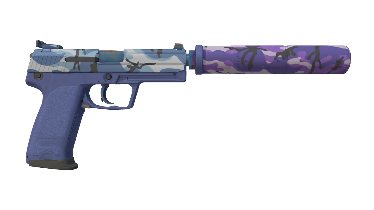 USP-S | Alpine Camo seed #674, back