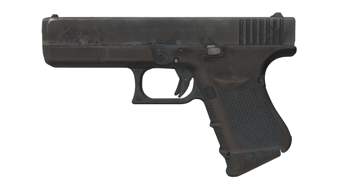 Glock-18 | Night (Battle-Scarred) — Dust II light, front
