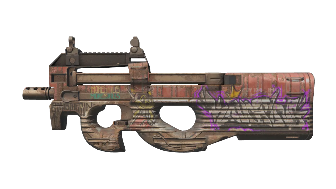 P90 | Freight (Factory New) — Dust II light, front