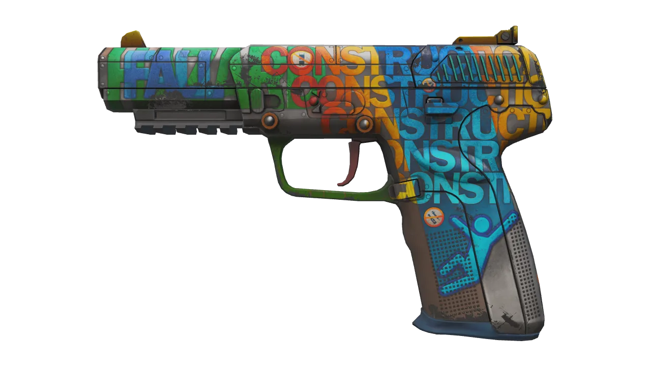 Five-SeveN | Fall Hazard (Field-Tested) — Dust II light, front