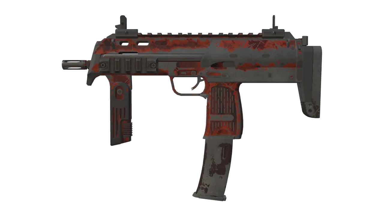 MP7 | Full Stop (Battle-Scarred) — Dust II light, front