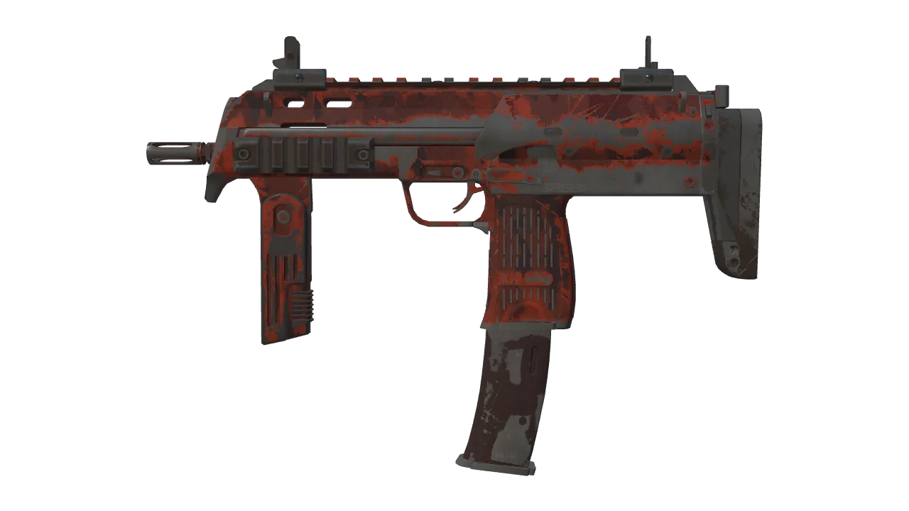MP7 | Full Stop (Well-Worn) — Dust II light, front