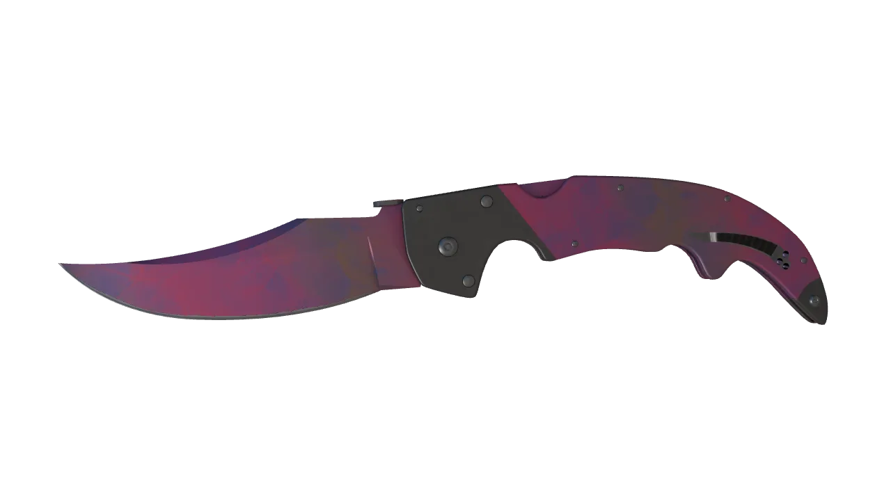 ★ Falchion Knife | Doppler (Phase 2) (Factory New) — Dust II light, front