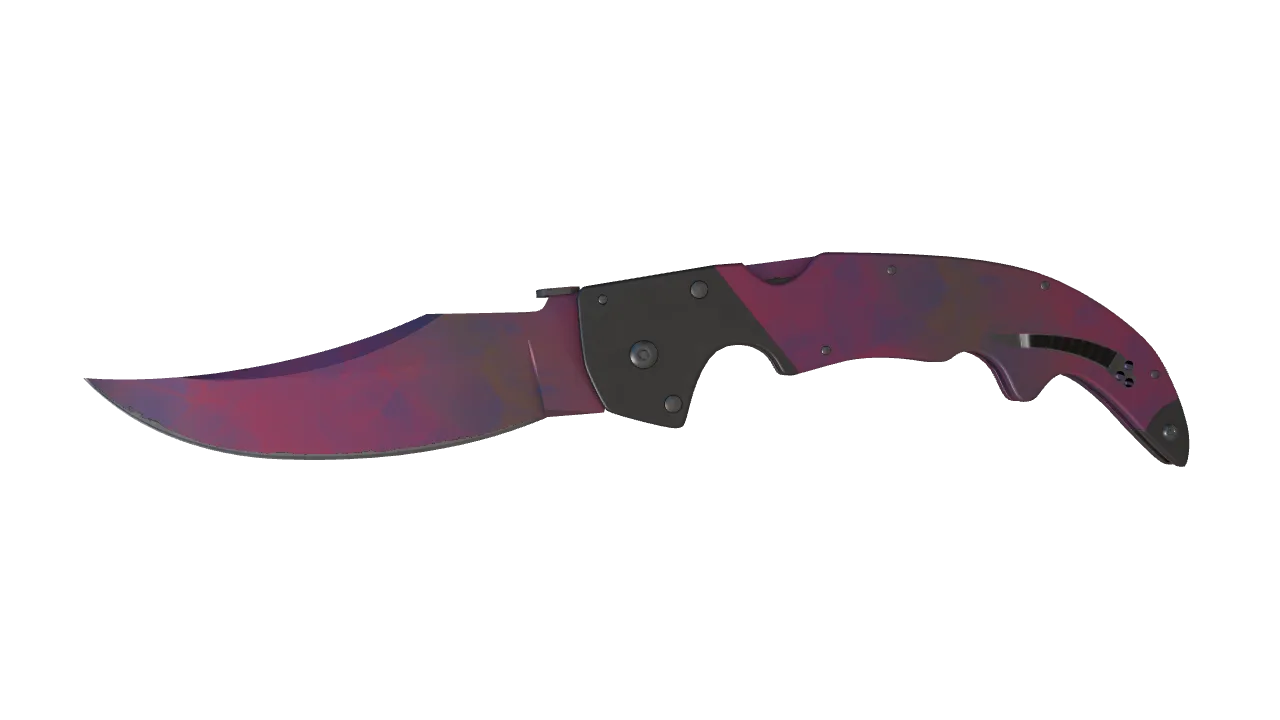 ★ Falchion Knife | Doppler (Phase 2) (Minimal Wear) — Dust II light, front
