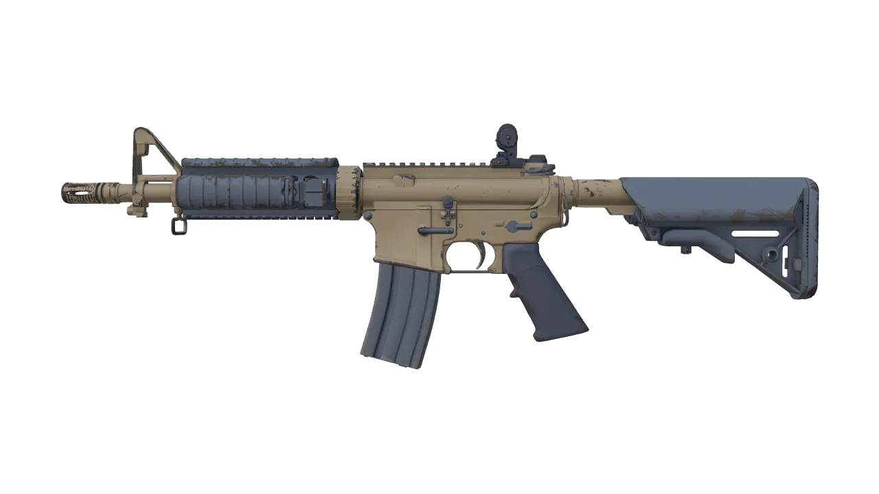 Souvenir M4A4 | Tornado (Field-Tested) — Dust II light, front