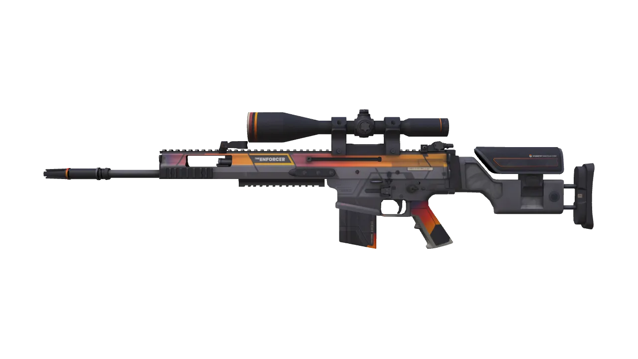 SCAR-20 | Enforcer (Factory New) — Dust II light, front