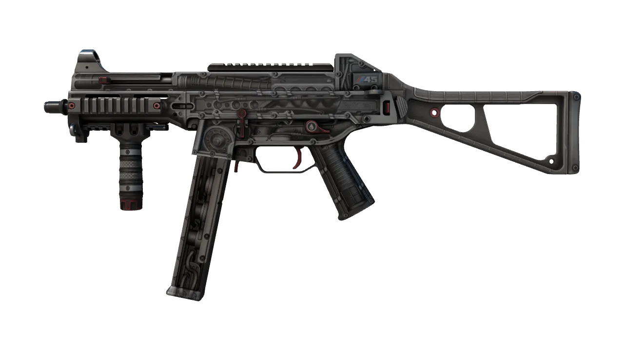 UMP-45 | Motorized (Factory New) — Dust II light, front