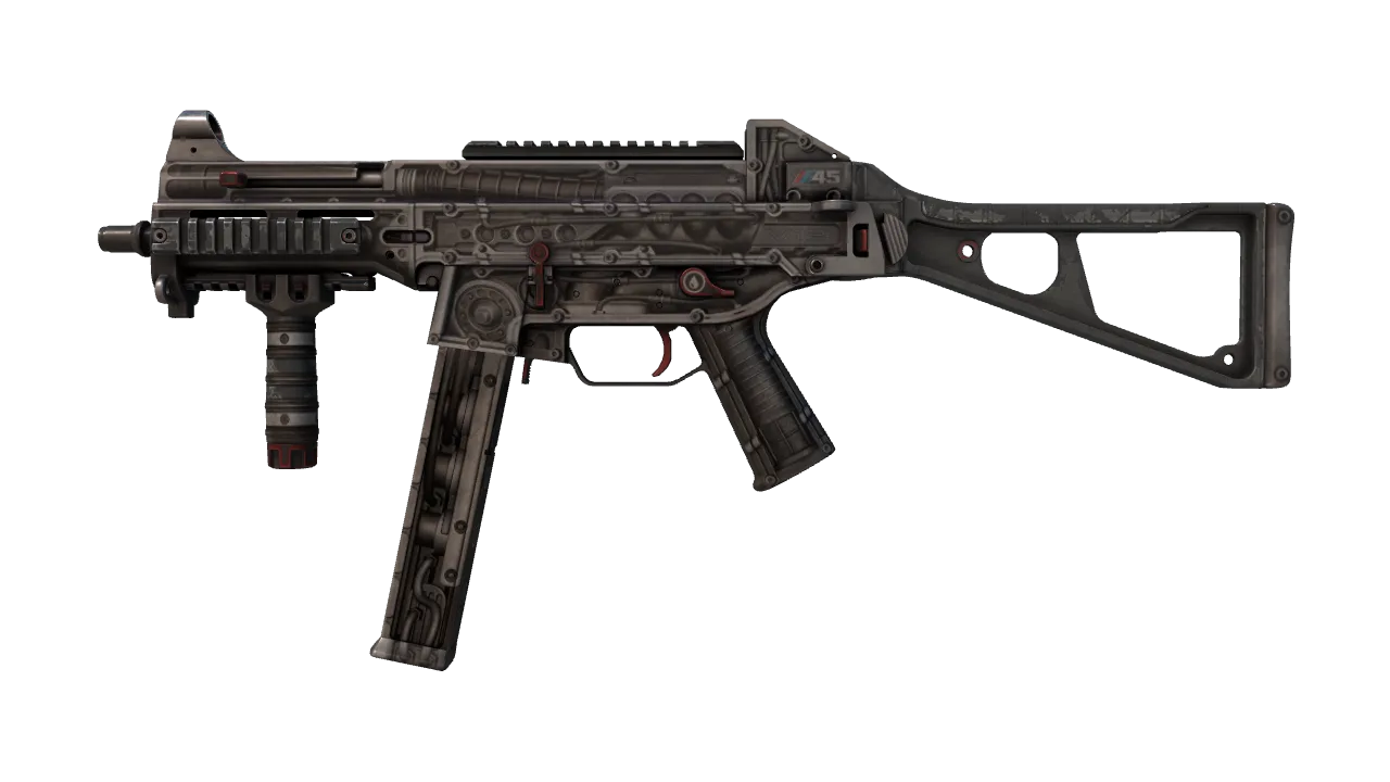 StatTrak™ UMP-45 | Motorized (Well-Worn) — Dust II light, front