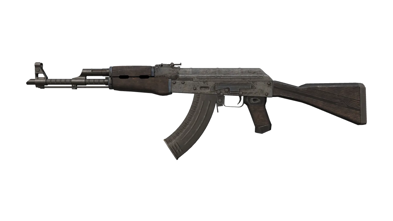 AK-47 | Steel Delta (Field-Tested) — Dust II light, front