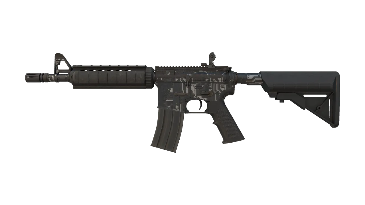 Souvenir M4A4 | Mainframe (Well-Worn) — Dust II light, front