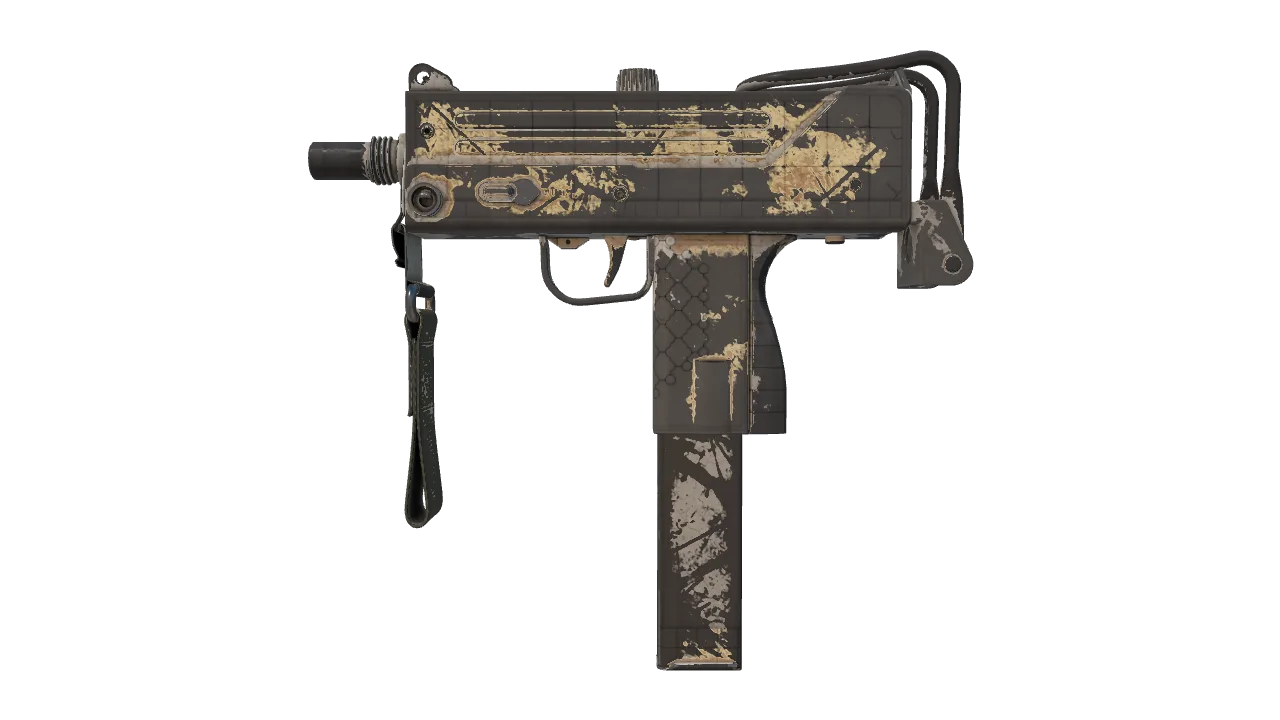 Souvenir MAC-10 | Arabesque Mosaic (Battle-Scarred) — Dust II light, front