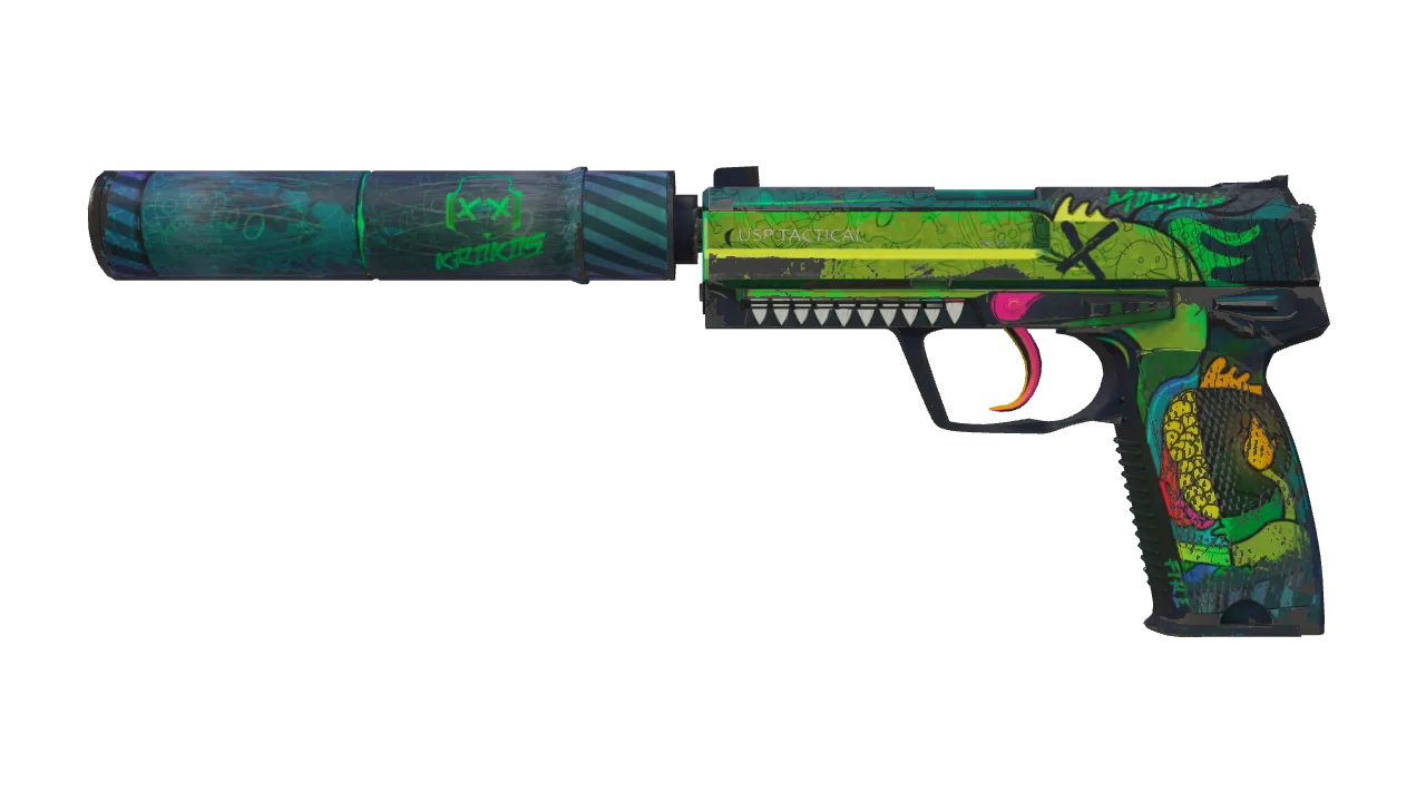 Souvenir USP-S | Monster Mashup (Field-Tested) — Dust II light, front