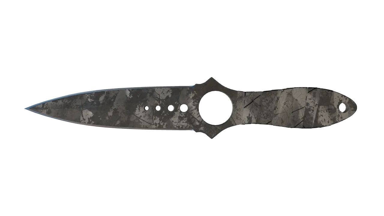 ★ Skeleton Knife | Urban Masked (Battle-Scarred) — Dust II light, front