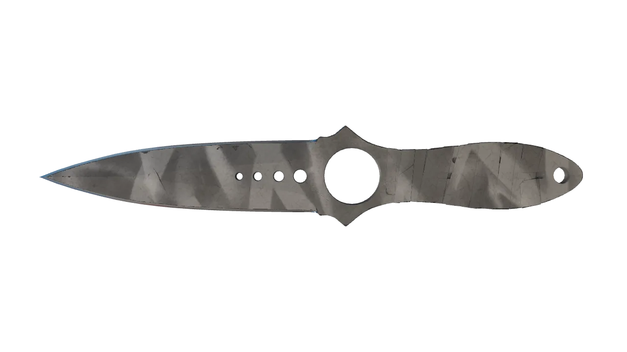 ★ Skeleton Knife | Urban Masked (Well-Worn) — Dust II light, front
