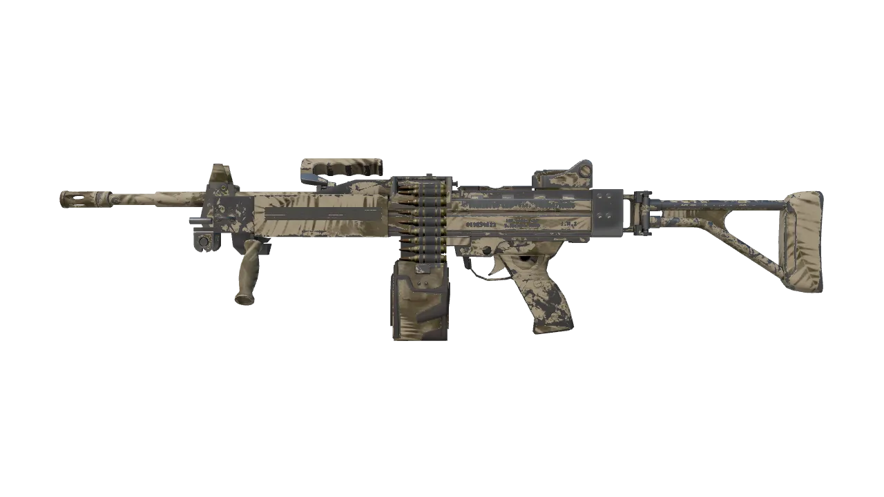 Negev | Palm (Well-Worn) — Dust II light, front