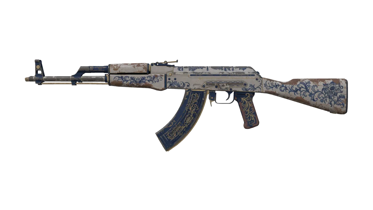 StatTrak™ AK-47 | Inheritance (Well-Worn) — Dust II light, front