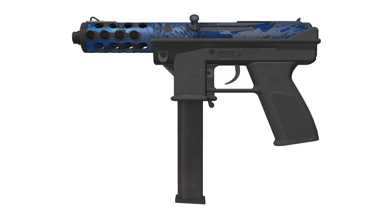 Tec-9 | Ice Cap (Field-Tested) — Dust II light, front