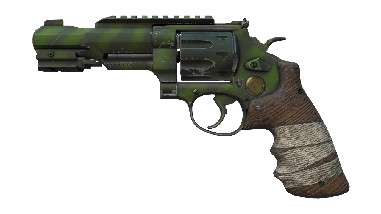 R8 Revolver | Survivalist (Field-Tested) — Dust II light, front