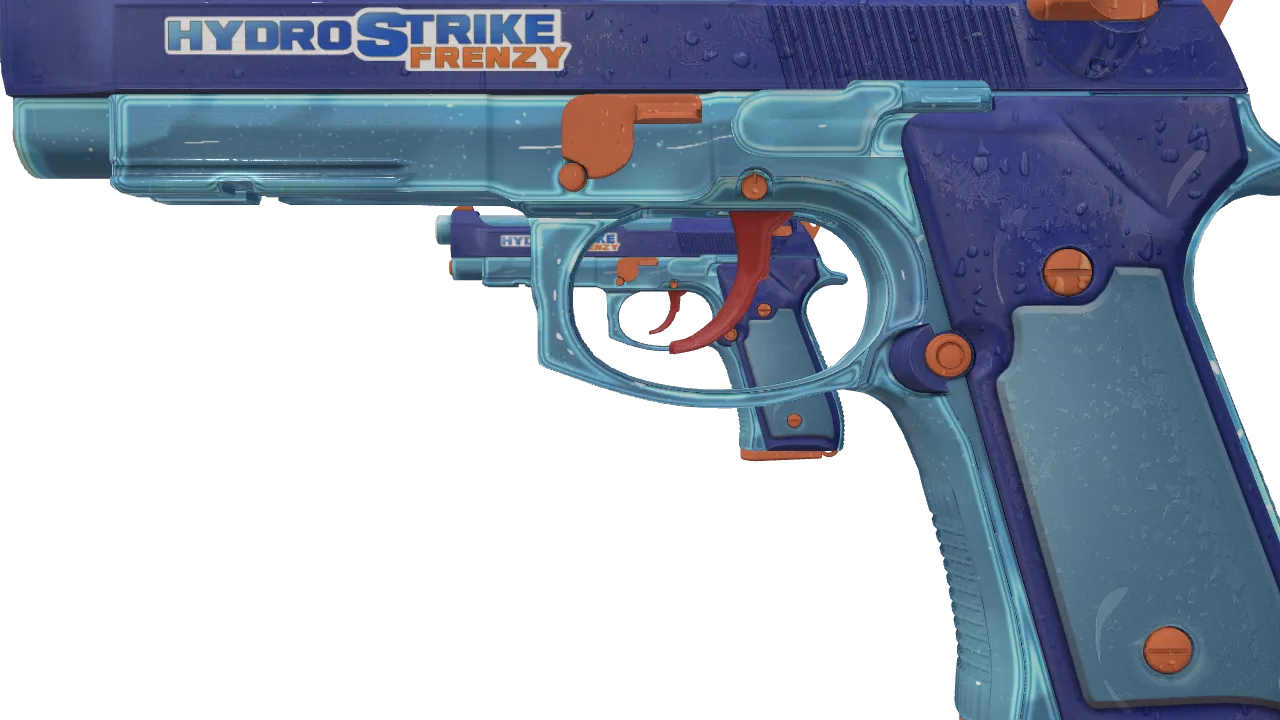 Dual Berettas | Hydro Strike (Factory New) — Dust II light, front