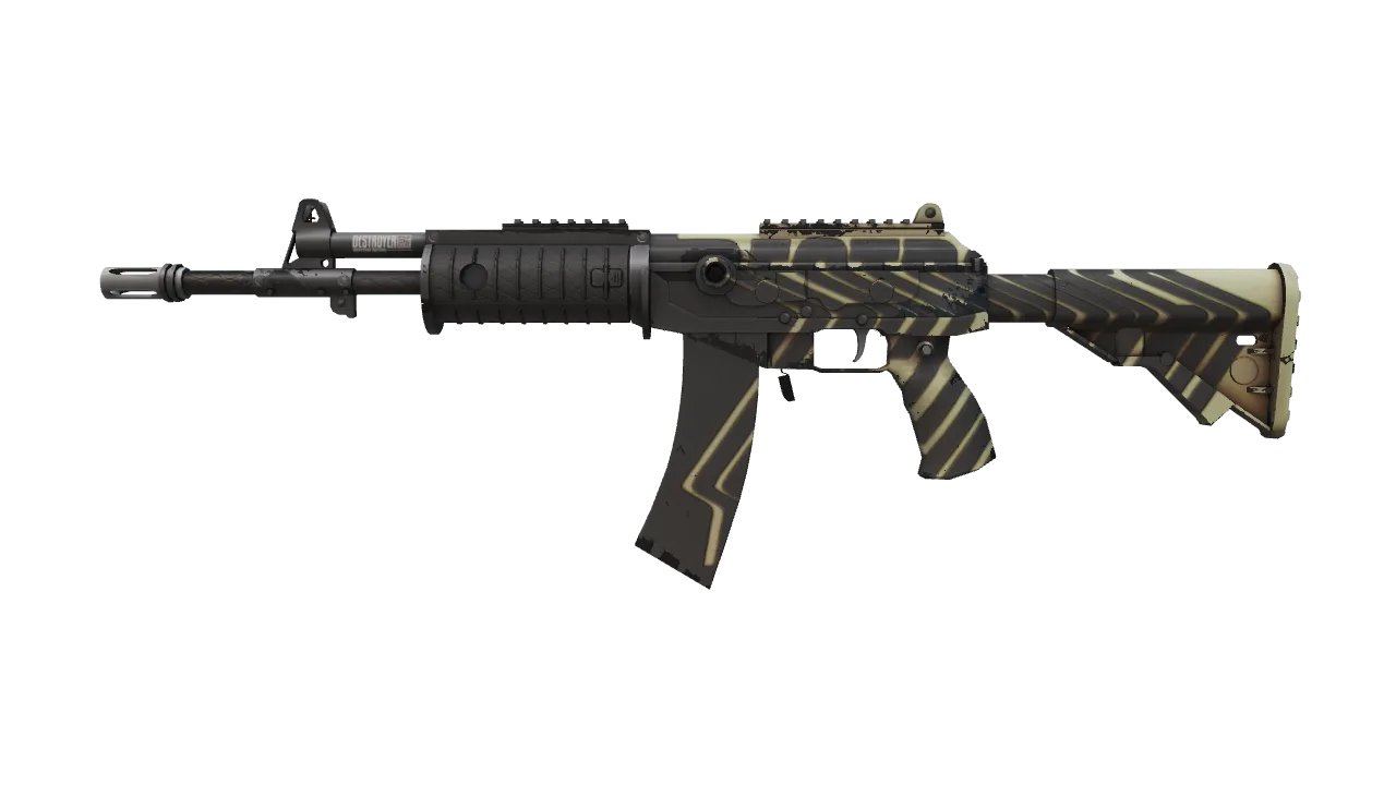 StatTrak™ Galil AR | Destroyer (Field-Tested) — Dust II light, front