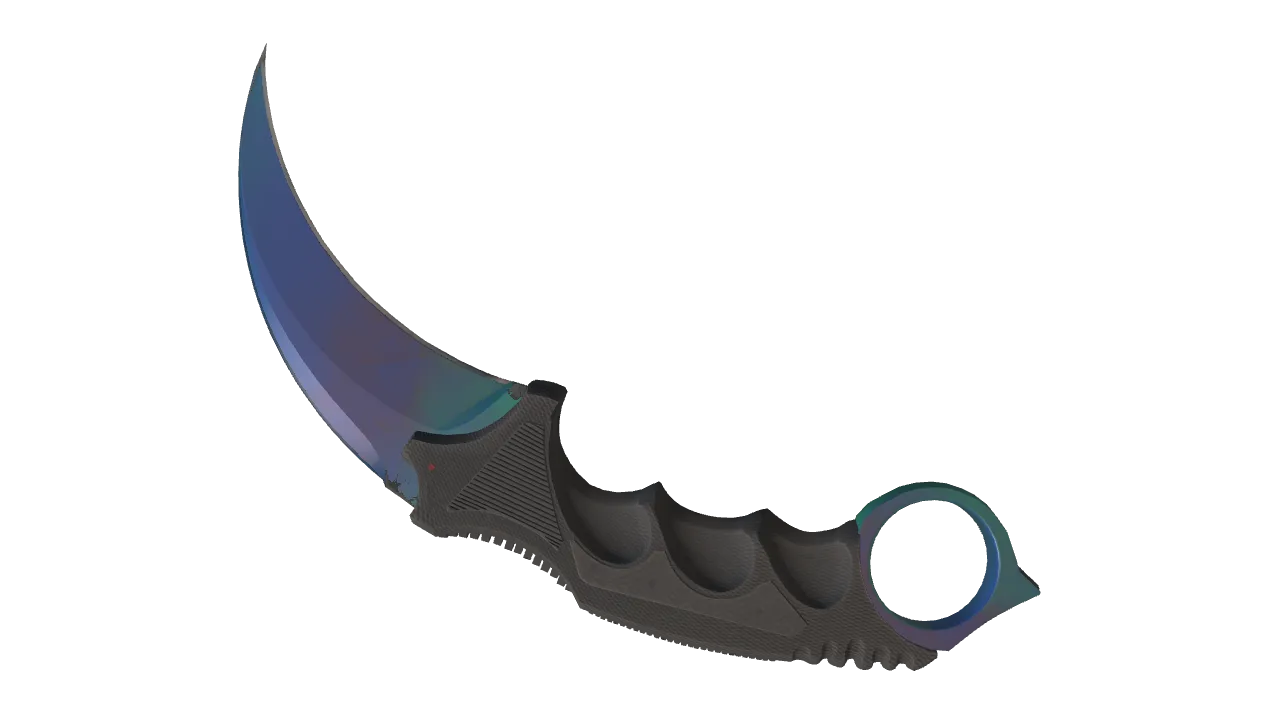 Karambit | Gamma Doppler (Phase 1) seed #861, back