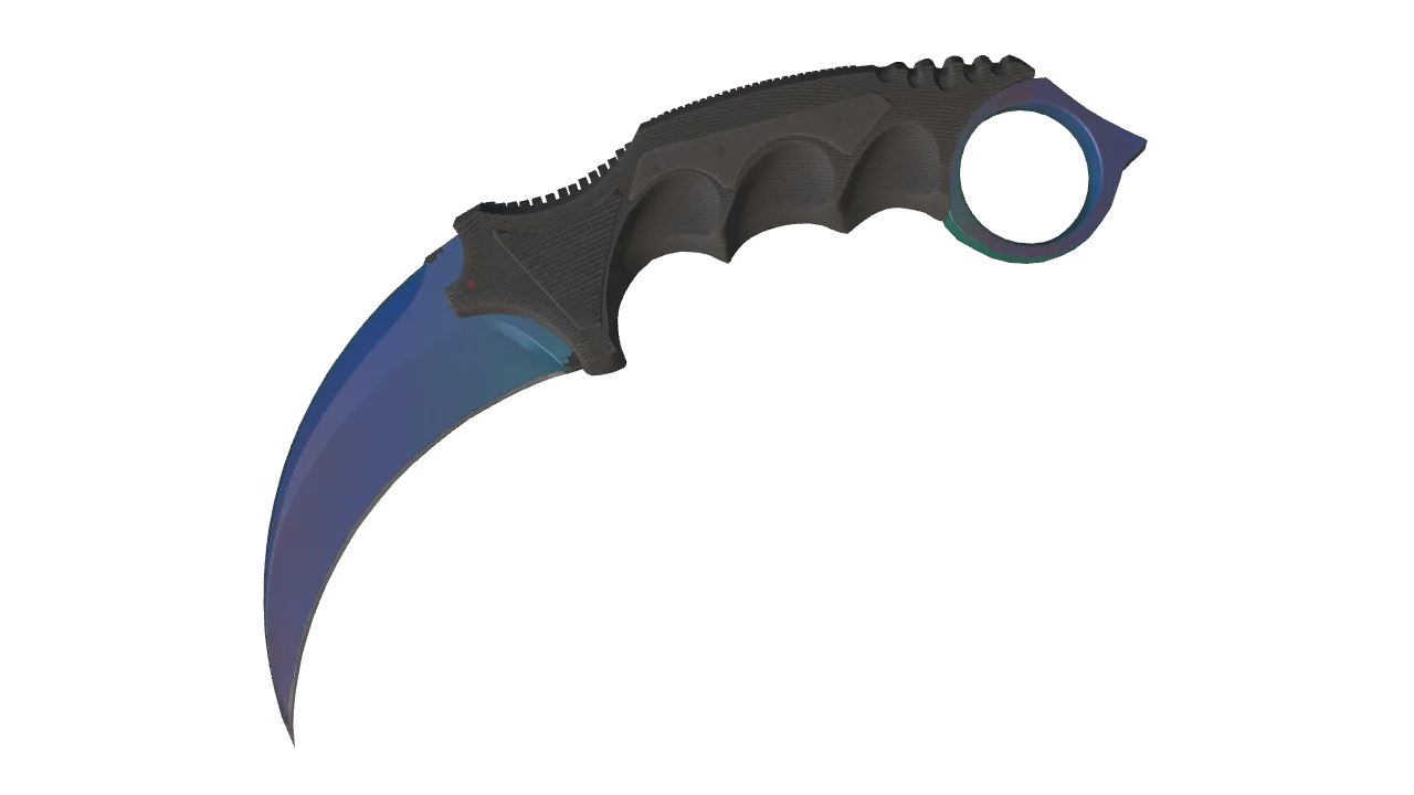 Karambit | Gamma Doppler (Phase 1) seed #913, front