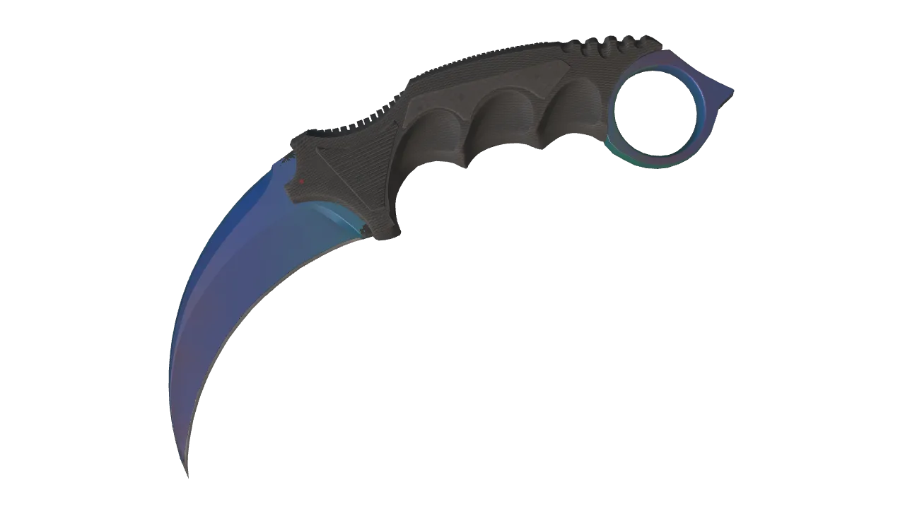 Karambit | Gamma Doppler (Phase 1) seed #928, front