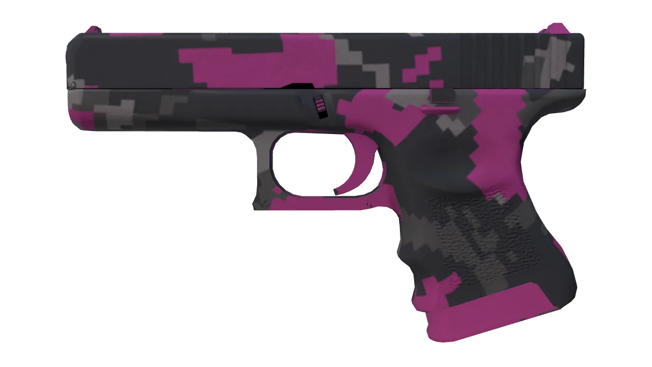 Glock-18 | Pink DDPAT (Factory New) — Dust II light, front