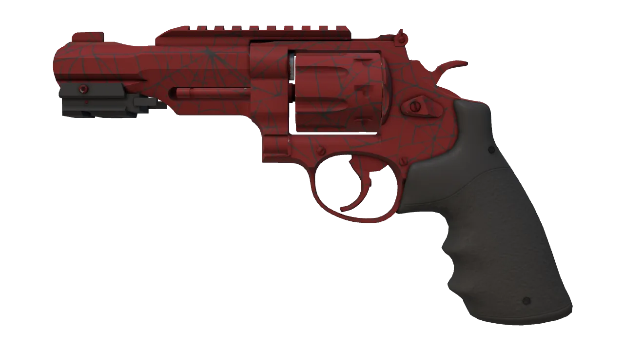 R8 Revolver | Crimson Web (Factory New) — Dust II light, front