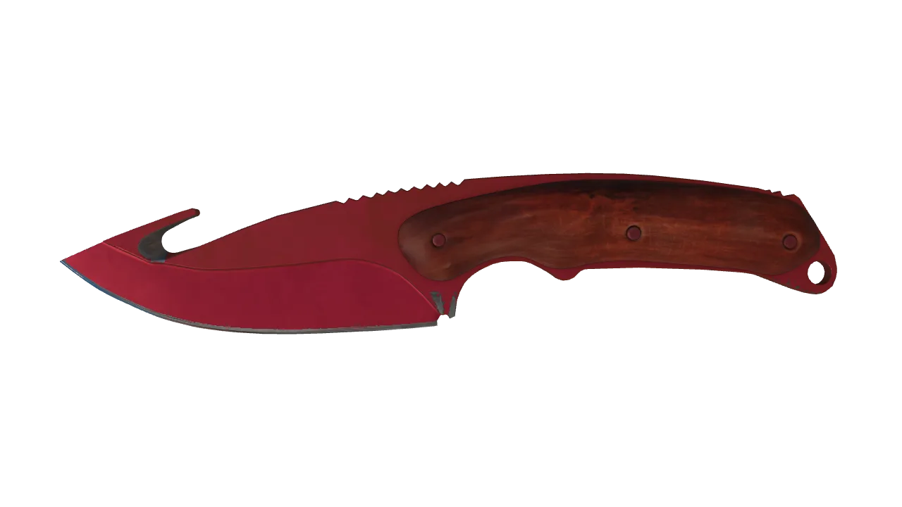 ★ Gut Knife | Doppler (Ruby) (Factory New) — Dust II light, front