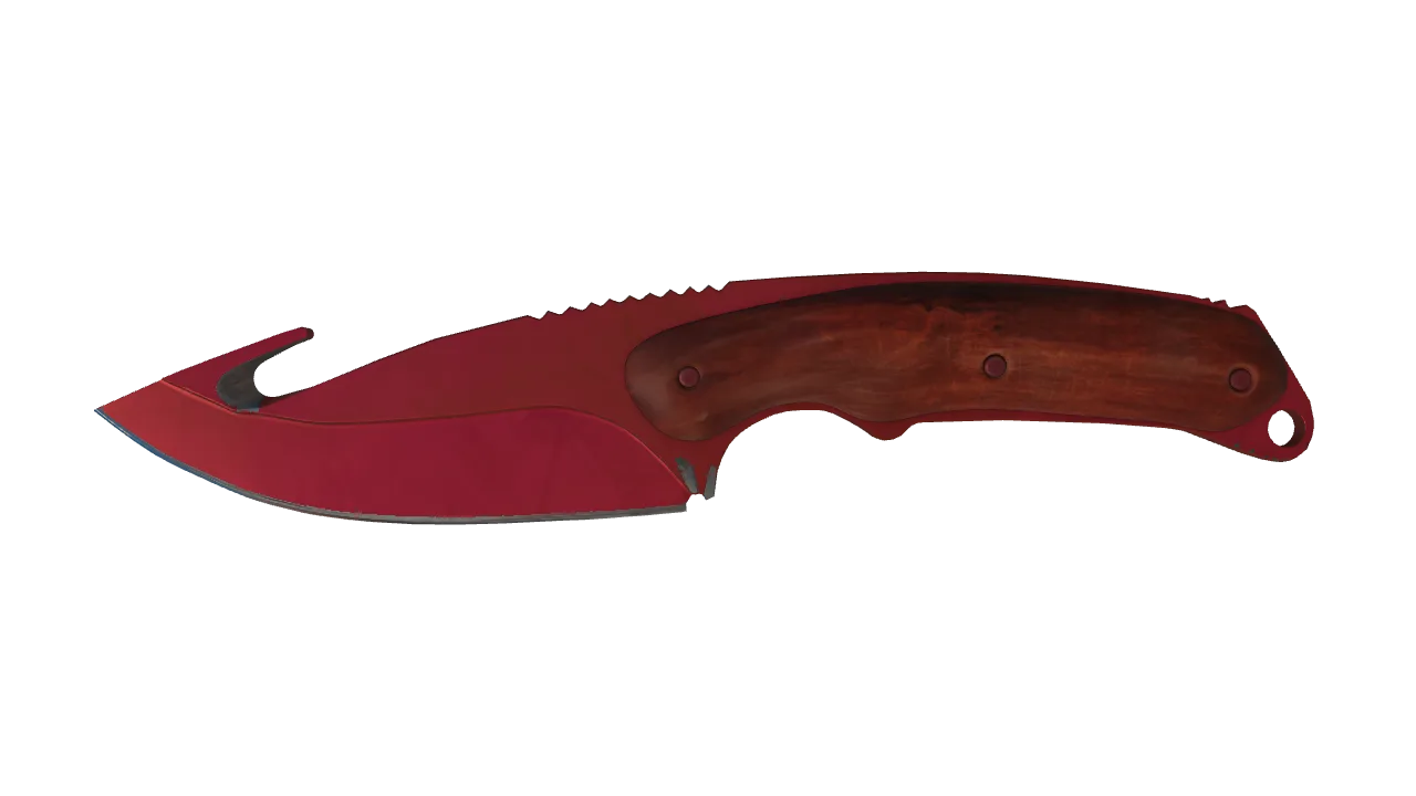 Gut Knife | Doppler (Ruby) seed #255, front