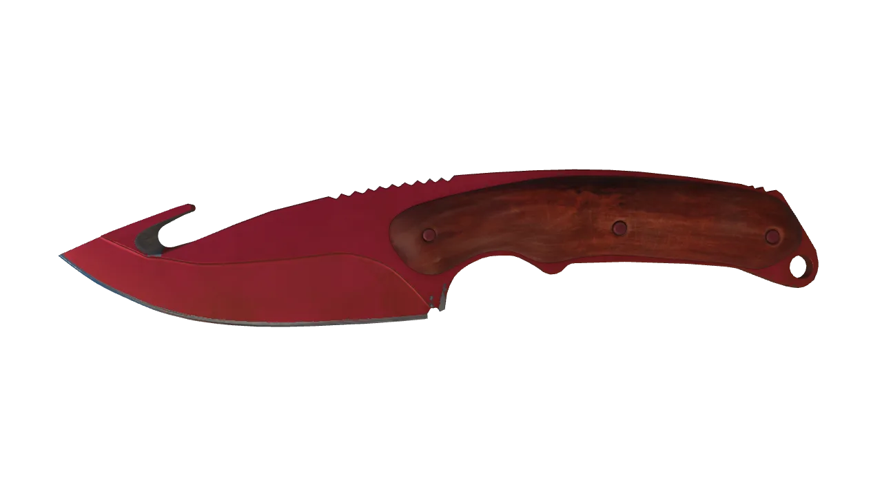 Gut Knife | Doppler (Ruby) seed #400, front