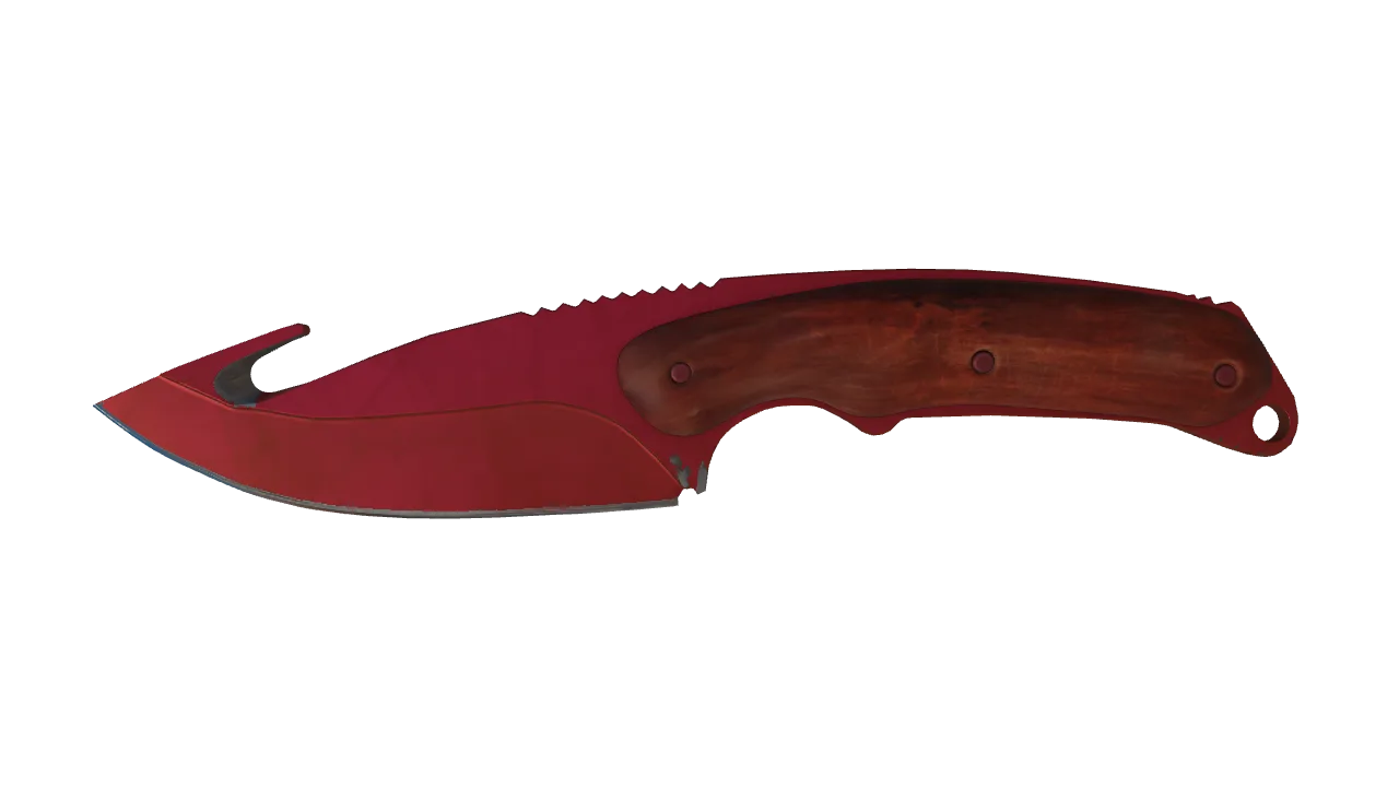 Gut Knife | Doppler (Ruby) seed #445, front