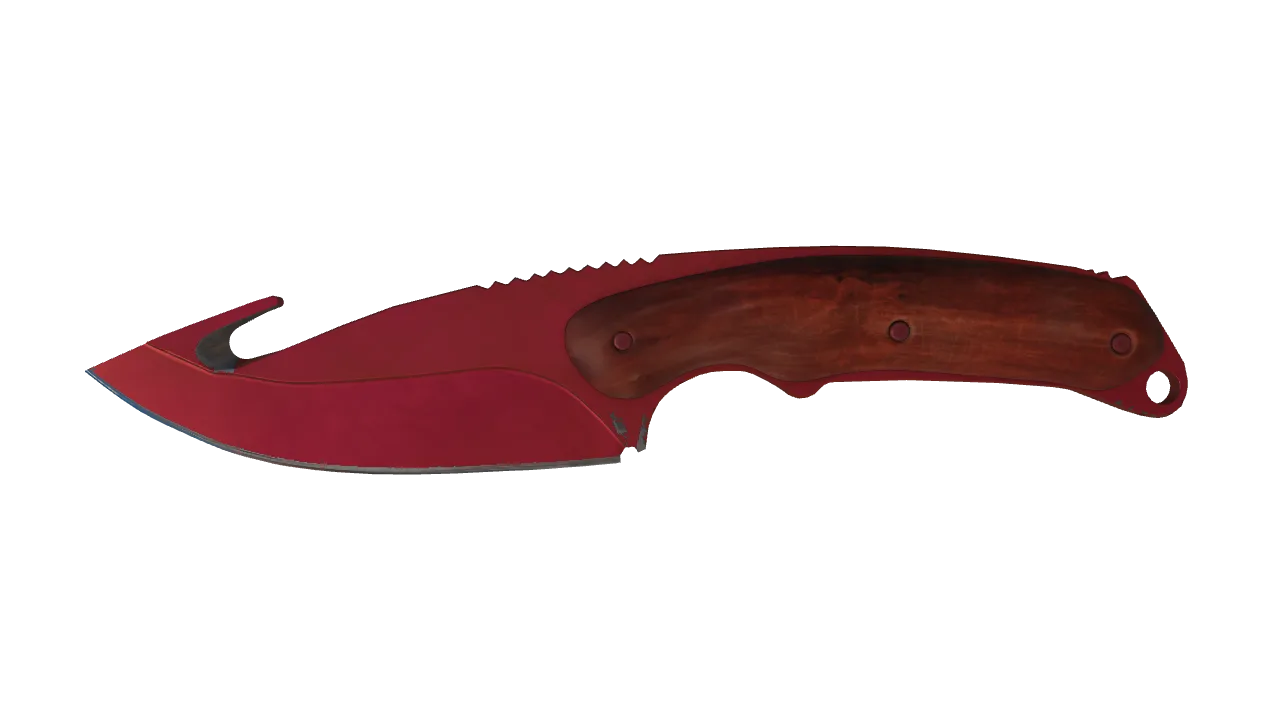 Gut Knife | Doppler (Ruby) seed #67, front