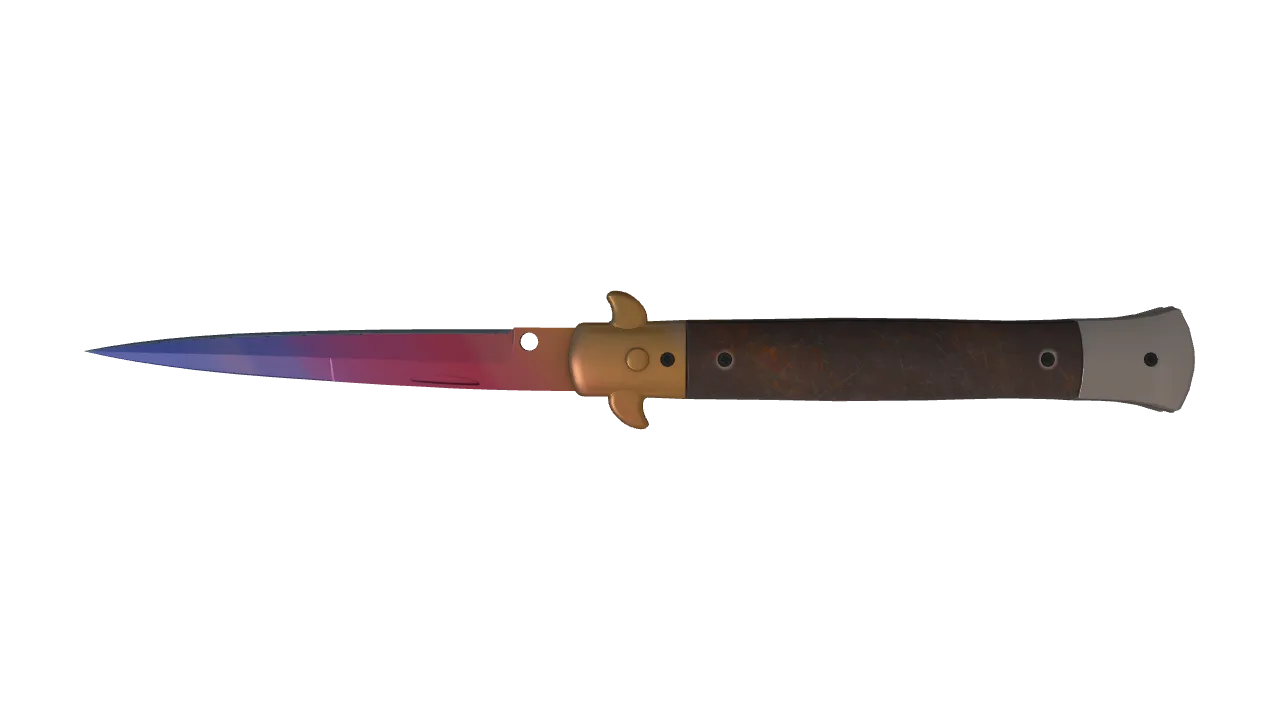 Stiletto Knife | Fade seed #834, back