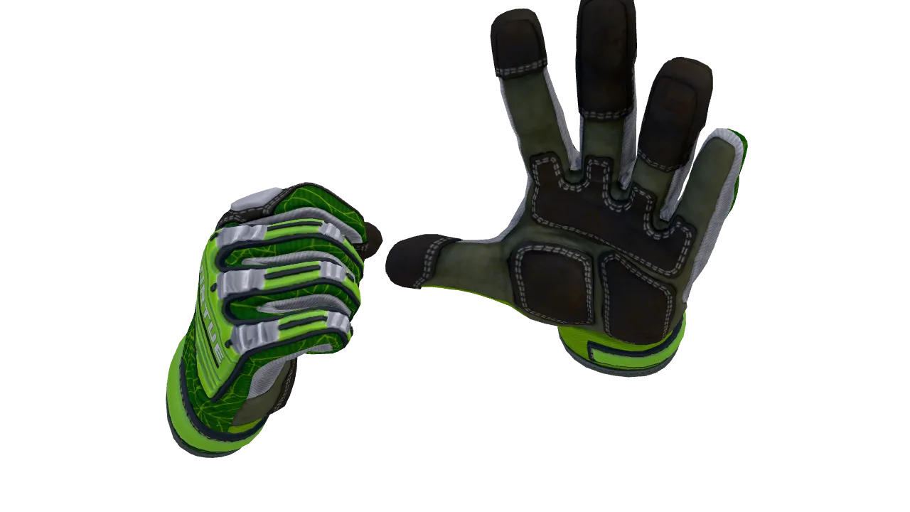 Specialist Gloves | Emerald Web seed #275, back