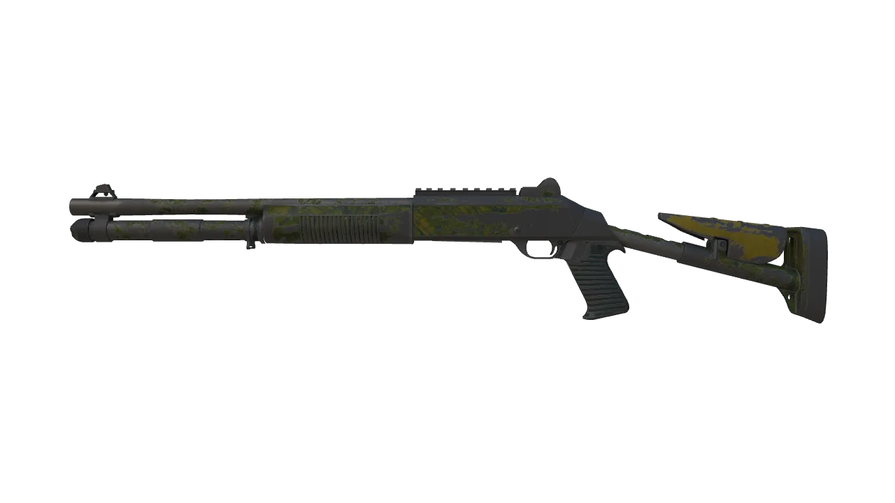 Souvenir XM1014 | Banana Leaf (Battle-Scarred) — Dust II light, front