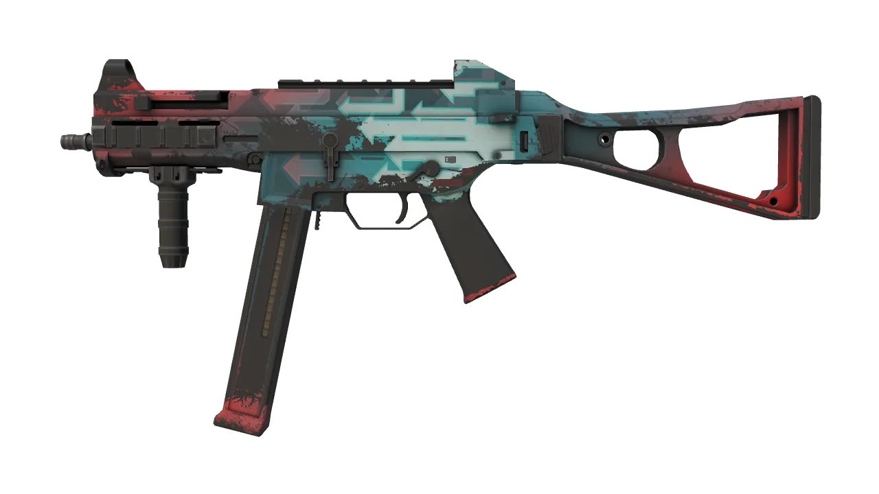 UMP-45 | Momentum (Battle-Scarred) — Dust II light, front