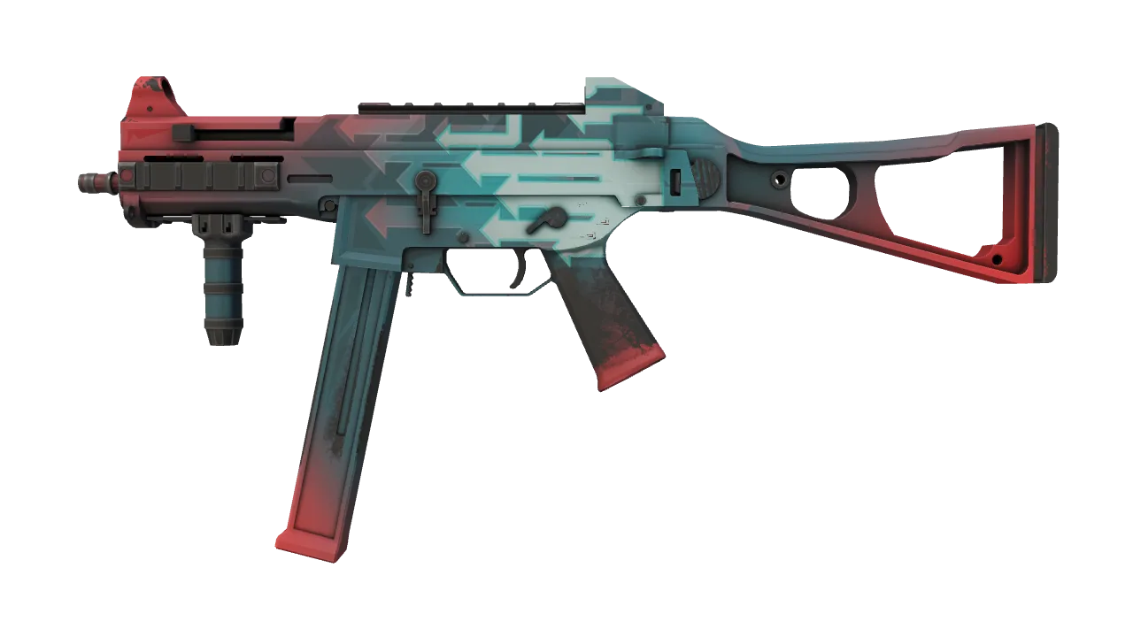 UMP-45 | Momentum (Minimal Wear) — Dust II light, front